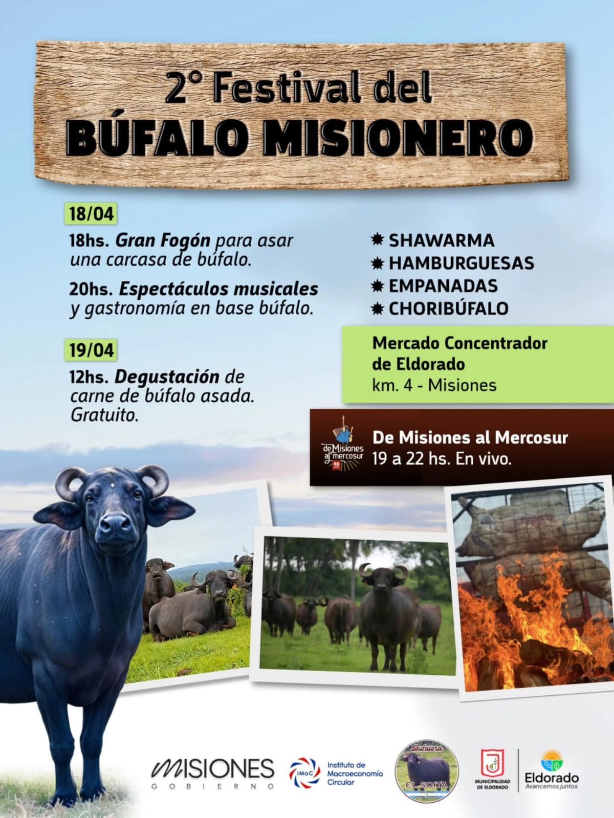 Eldorado se prepara para el 2° Festival del Búfalo Misionero 2